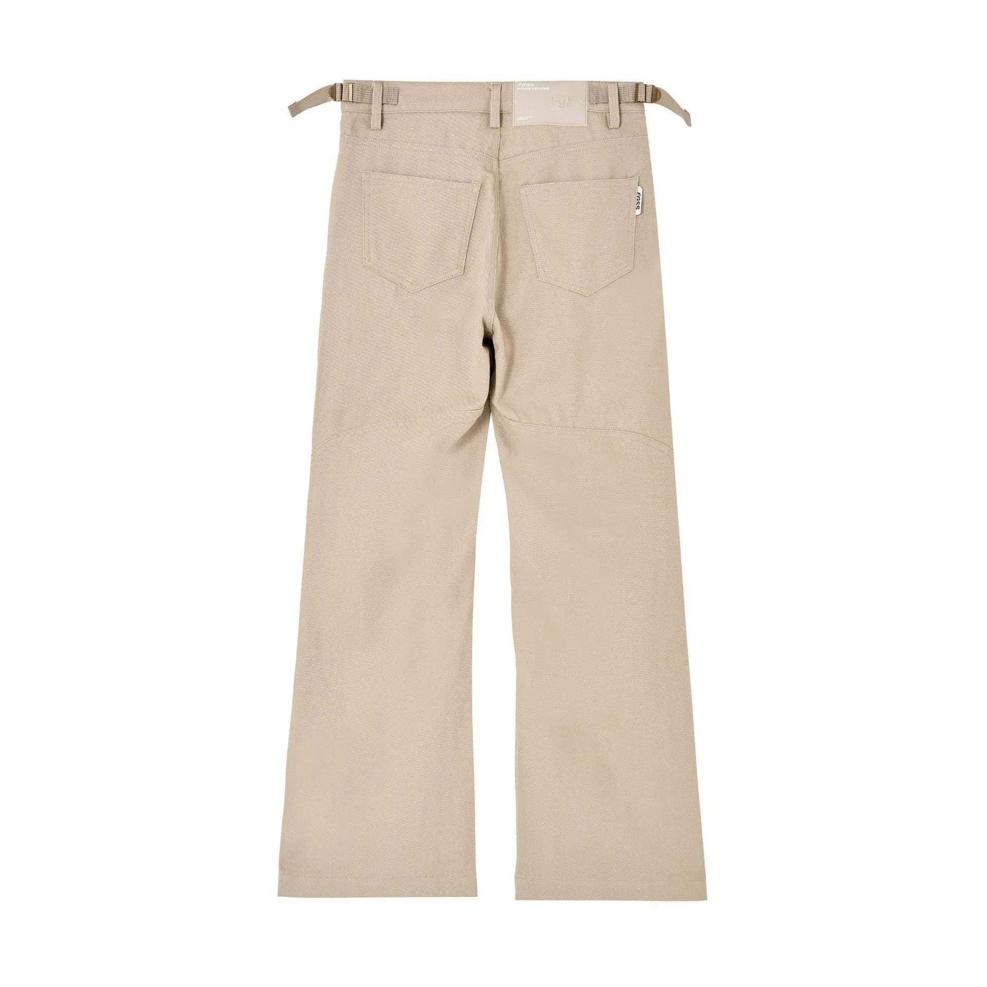 American Workwear Khaki Pleated All-matching Straight Loose Casual Pants - Nyaabs