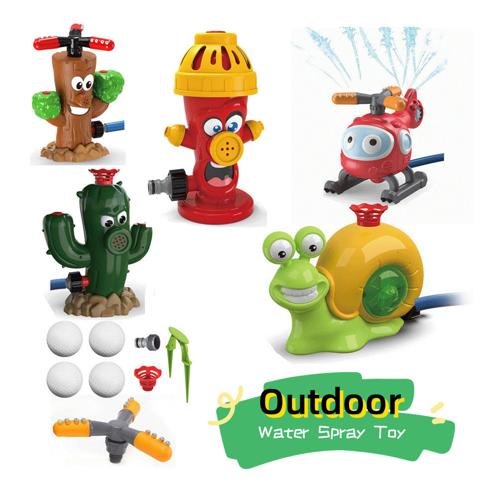 Sprinkler Outdoor Water Spray Toy Garden Water Toys Summer Yard Cartoon Splash Sprinkler Baby Bath Toy For Kids - Nyaabs