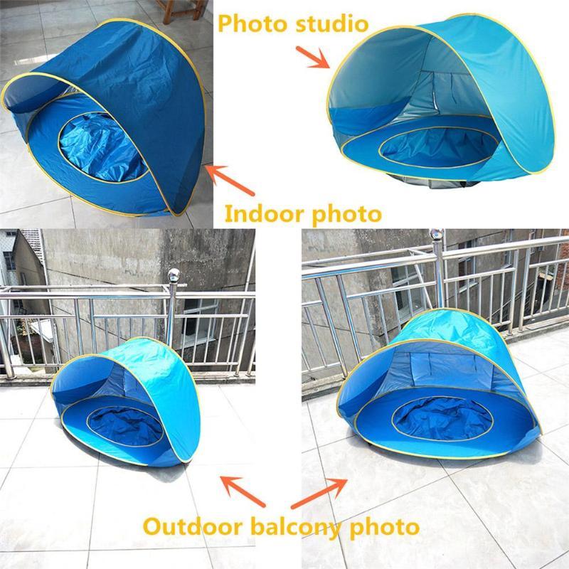 Baby Beach Tent Portable Shade Pool UV Protection Sun Shelter For Infant Outdoor Toys Child Swimming Pool Play House Tent Toys - Nyaabs