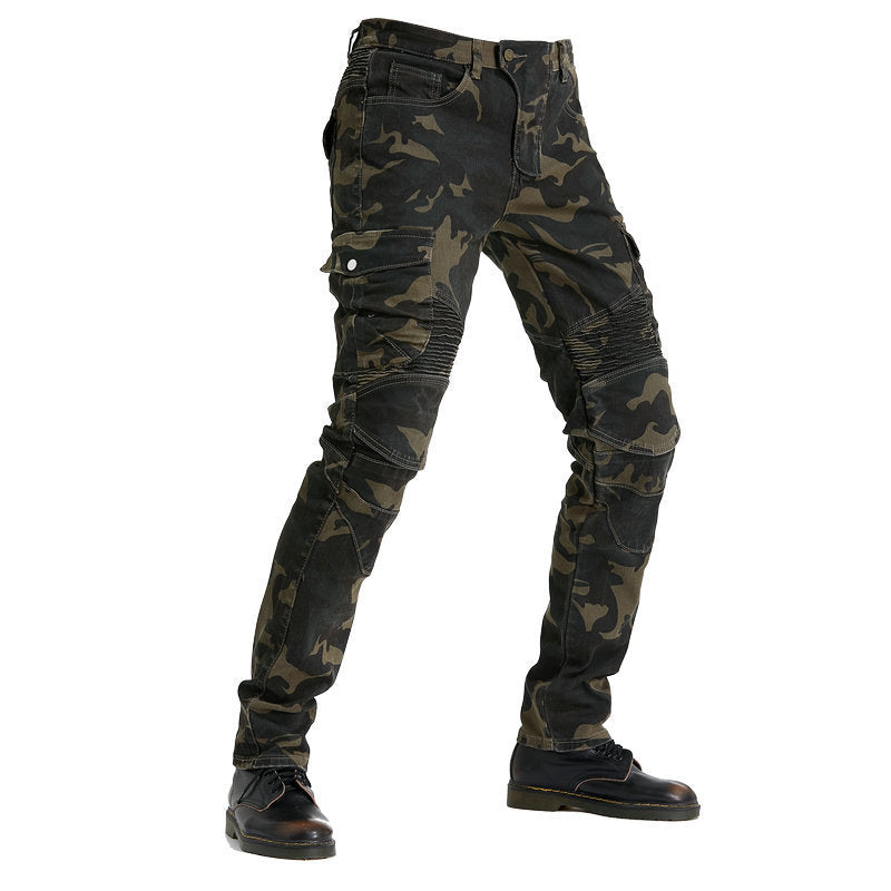 Outdoor Motorcycle Stretch Camouflage Motorcycle Jeans - Nyaabs