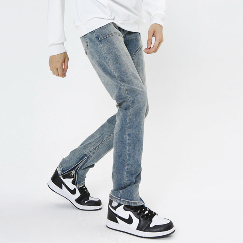 American High Street European And American Straight-leg Pants - Nyaabs