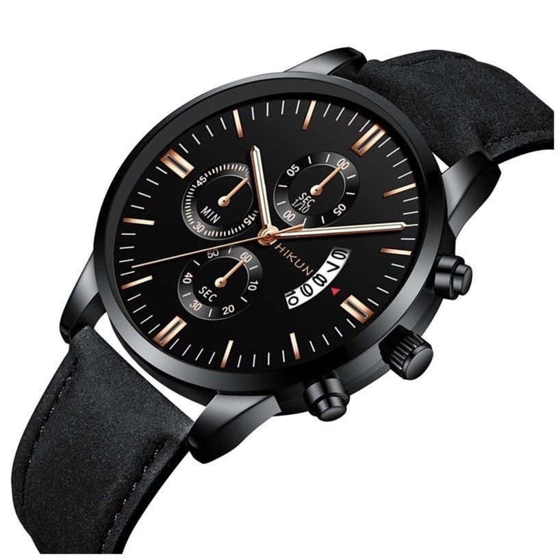 Men Watches Alloy Quartz Wristwatch Male Casual Wrist Wat - Nyaabs