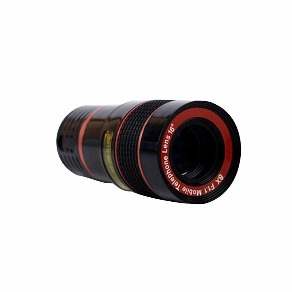 HD 8X Clip On Optical Zoom Telescope Camera Lens For Universal Mobile Cell Phone nyaabs.com