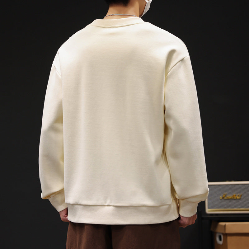 Round Neck Sweater Men's Spring Leisure Bottoming Shirt - Nyaabs