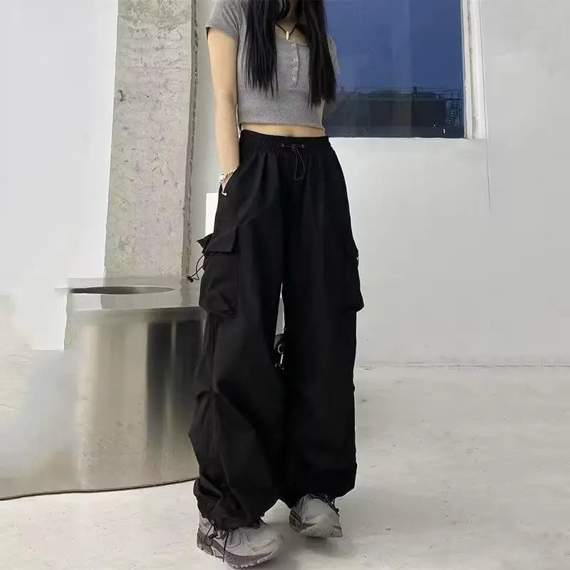 Straight Wide Leg Casual Pants - Nyaabs