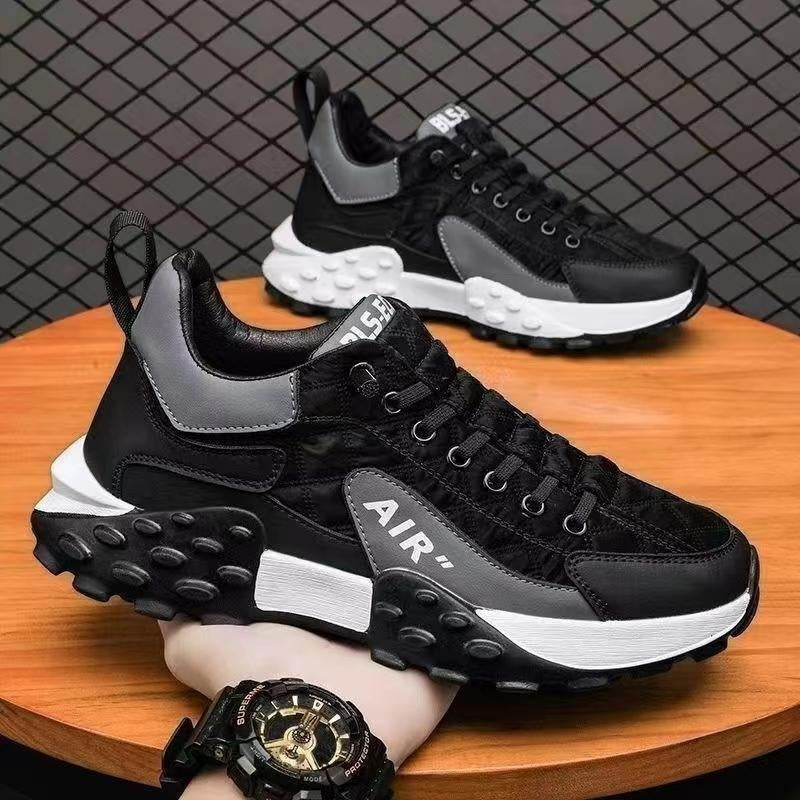 Casual Sports Running Shoes Men's Versatile Thick Bottom Wear-resistant Soft - Nyaabs