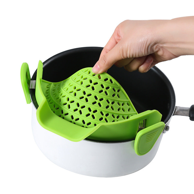 Kitchen Gadgets Silicone Pot Side Drain Stopper nyaabs.com