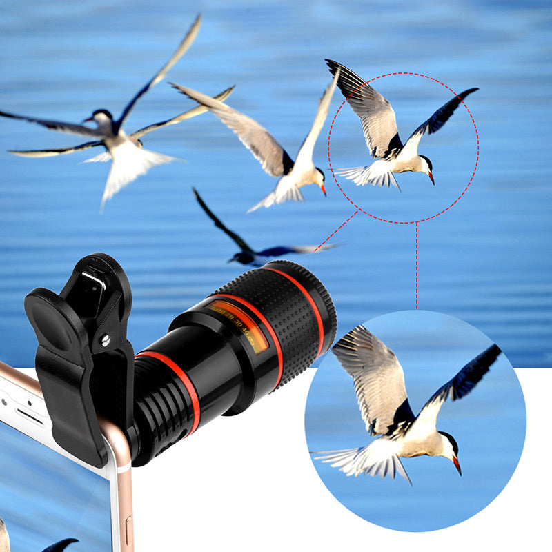 Zoom Mobile Phone Clip-On Retractable Telescope Camera Lens For  Galaxy S3 S4 S5 S6 S7 Edge Phone - Nyaabs