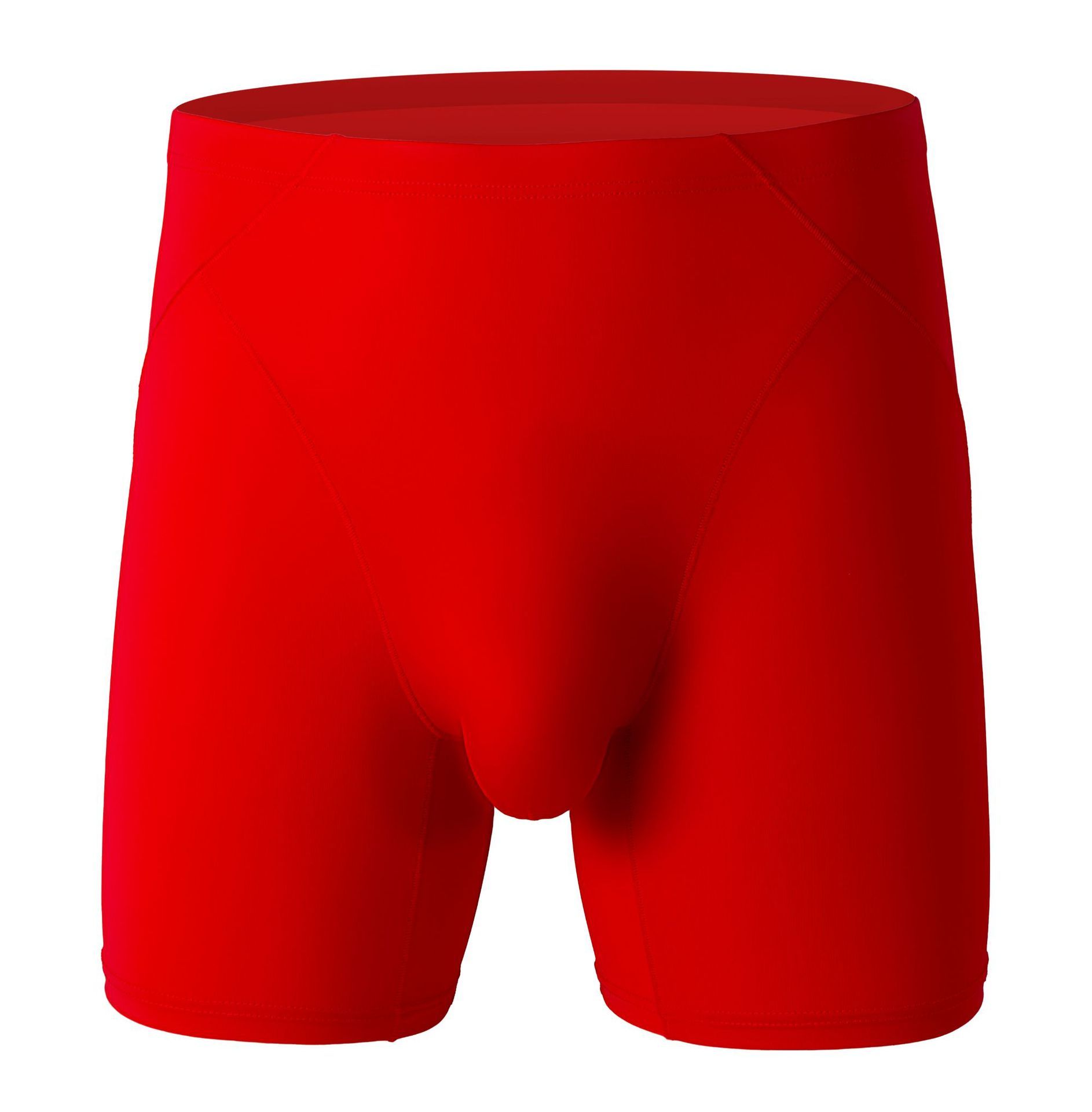 Men's Pure Color Ice Silk Sports Anti-wear Leg Underwear - Nyaabs