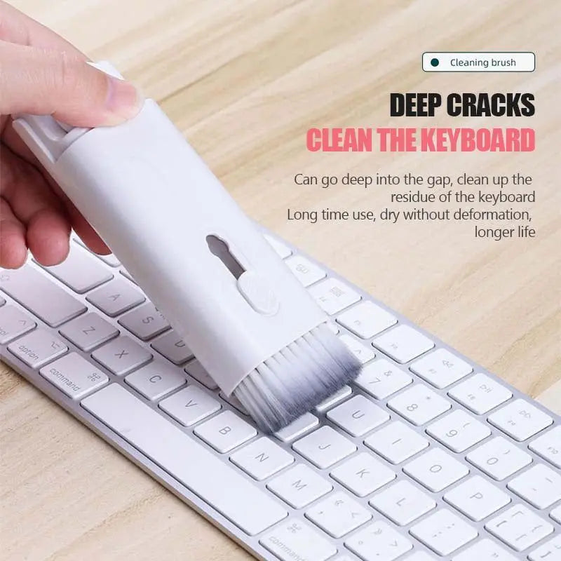 Multifunctional Bluetooth Headset Cleaning Pen Set Keyboard Cleaner Cleaning Tools Cleaner Keycap Puller Kit - Nyaabs