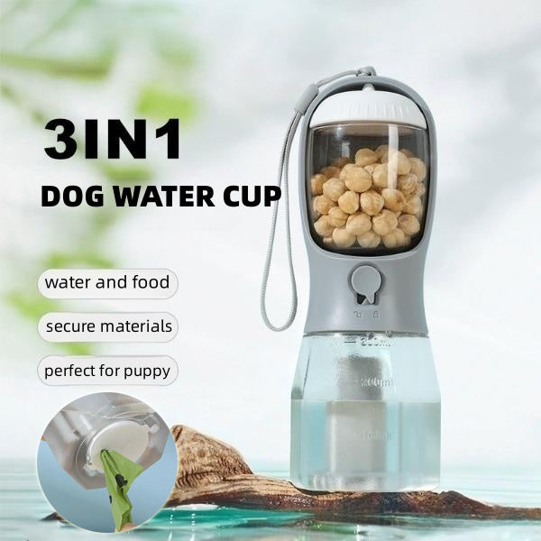 Dog Water Cup Drinking Food Garbage Bag Three-in-one Portable Small Multi-functional Pet Cups Pets Supplies nyaabs.com