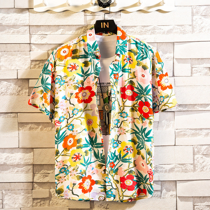 Fashion Casual Floral Shirt For Men My Store