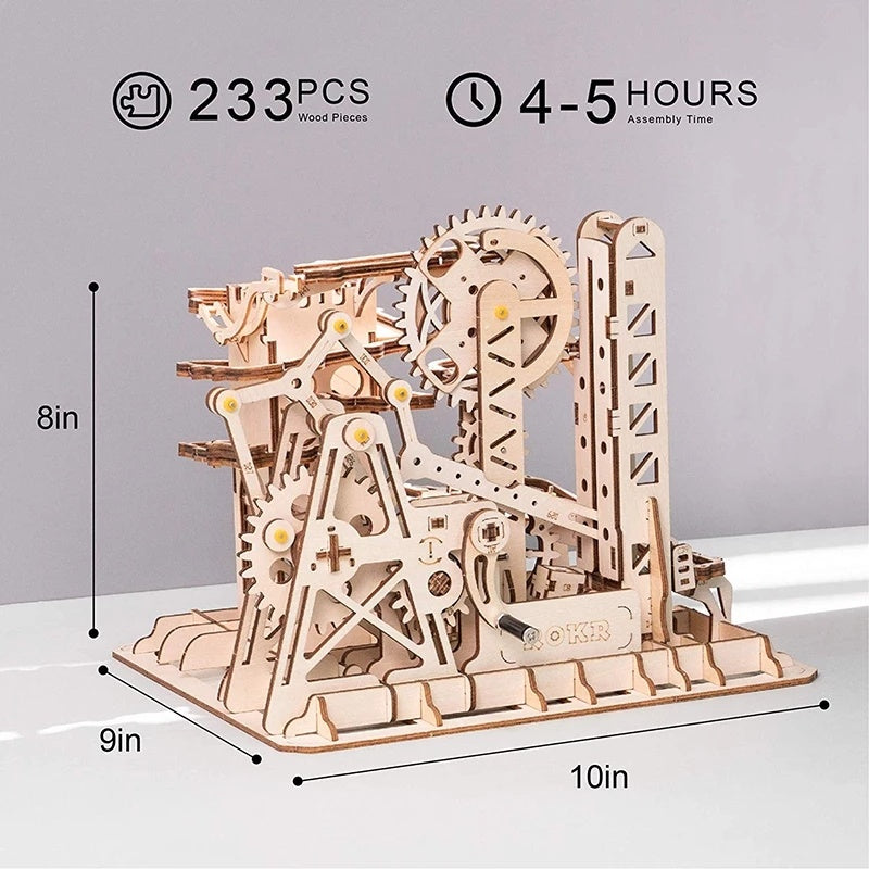 3D DIY Wooden Puzzle Roller Coaster Children's Toys - Nyaabs