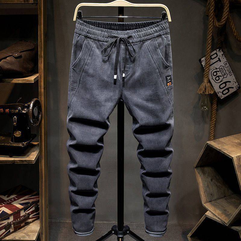 Autumn Men's Elastic Jeans Loose Size - Nyaabs