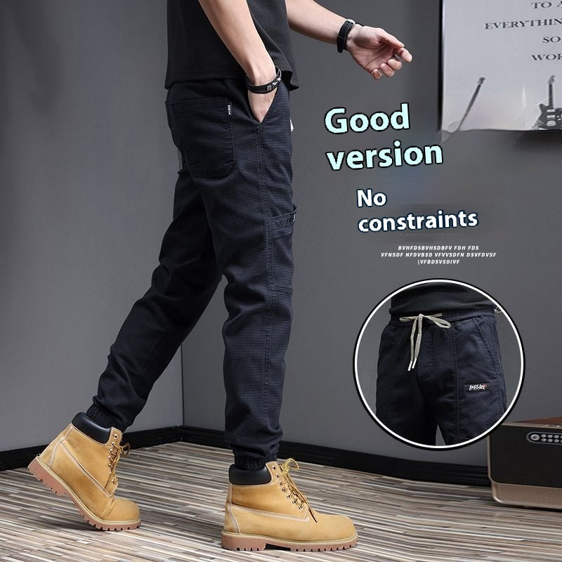 Men's Washed Stretch Casual Trousers nyaabs.com