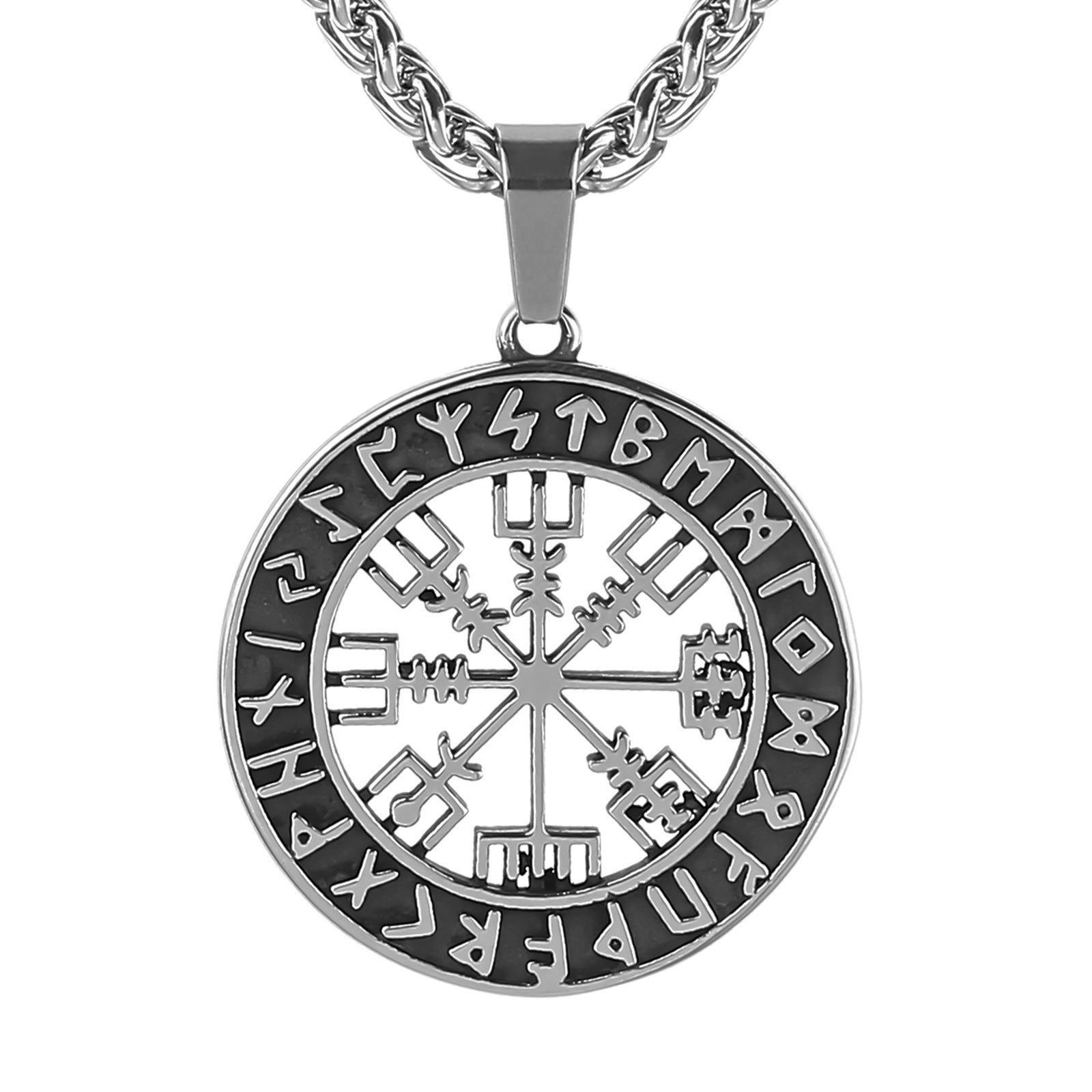 Lun Rune Pendant Necklace Men - Nyaabs