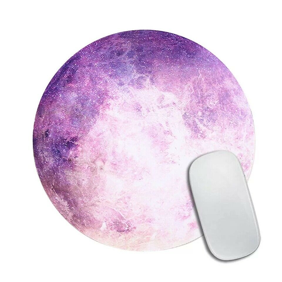 Space Round Mouse Pad PC Gaming Non Slip Mice Mat For Laptop Notebook Computer Gaming Mouse Pad nyaabs.com