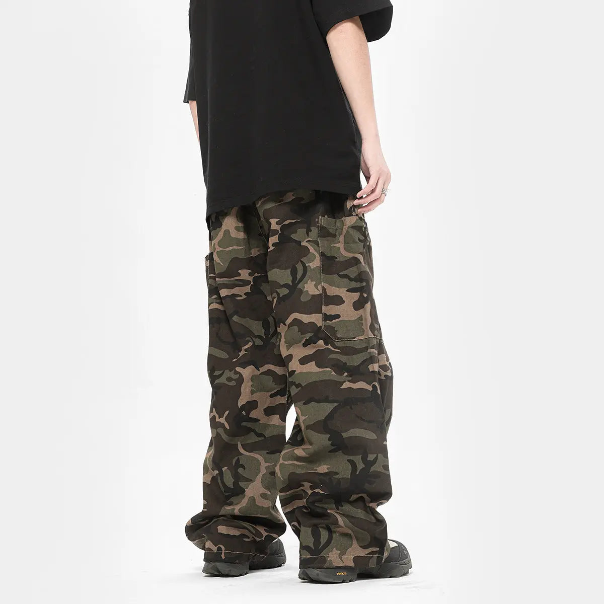 Camouflage Cargo Pants Adjustable Leg Shaping Outdoor - Nyaabs