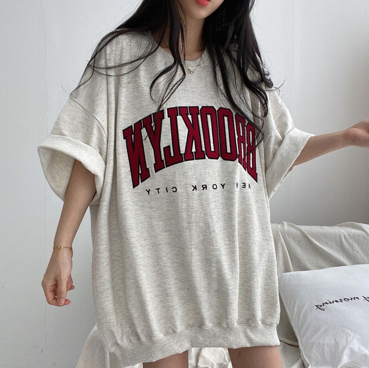 Women's Cotton Summer Loose Short Sleeves T-shirt - Nyaabs