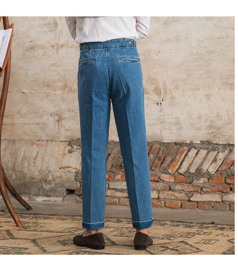 Men's Spring Fashion Casual Retro Jeans - Nyaabs