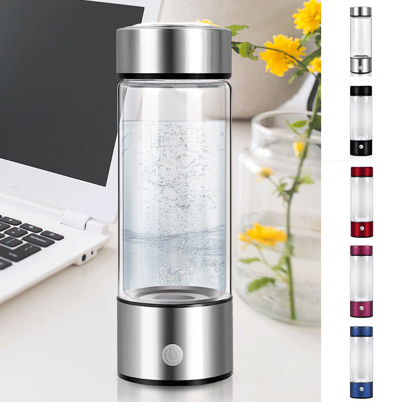 Hydrogen Water Bottles Electric Hydrogen Rich Water Generator Bottle New Technology Rechargeable Portable Antioxidant - Nyaabs