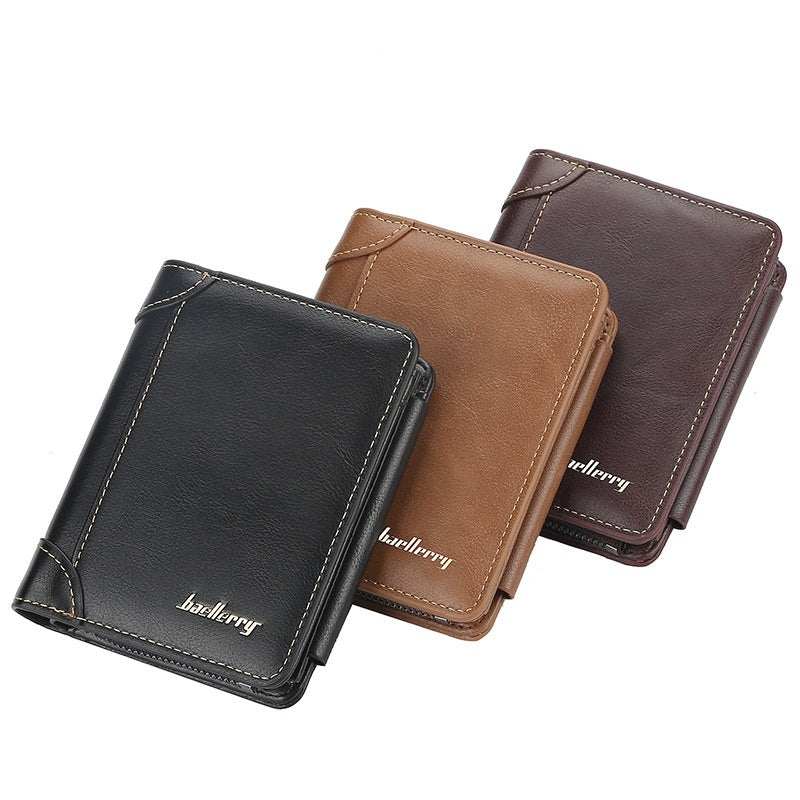 Men's Wallet Short Business Multi Card Slots Wallet - Nyaabs