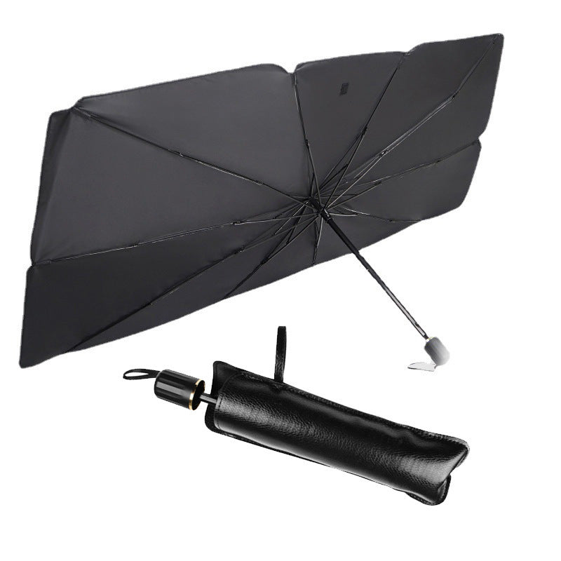 Foldable Car Windshield Sun Shade Umbrella UV Protection Heat Insulation Parasol Auto Front Window Cover Interior Protector Summer Gadgets - Nyaabs