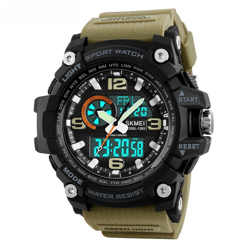 Sports Waterproof Electronic Watch Multifunctional Men - Nyaabs