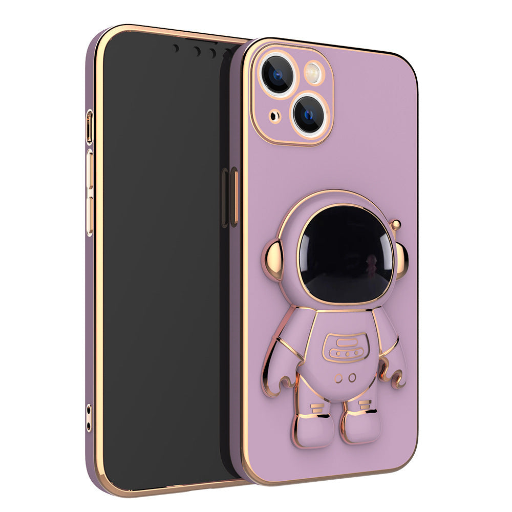 3D Astronaut Phone Case Anti-Drop Electroplating Bracket - Nyaabs