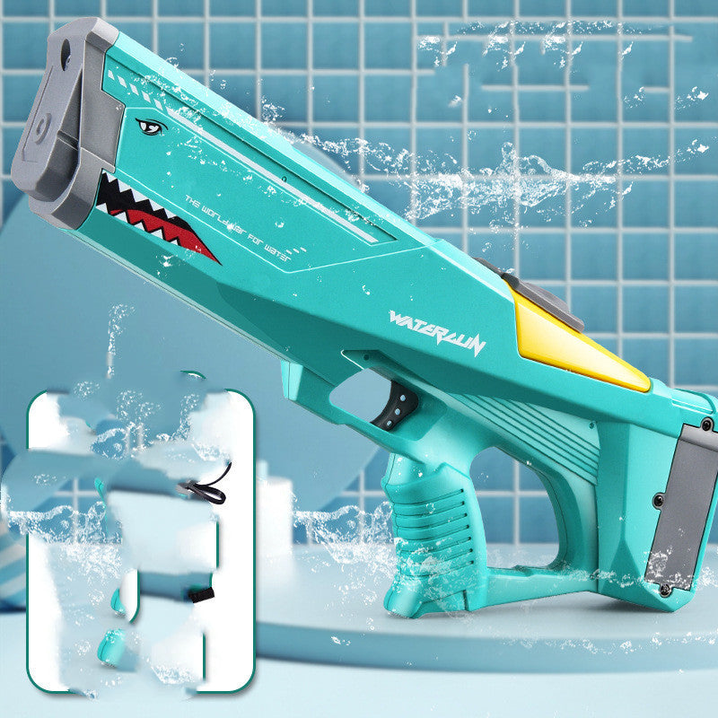 Automatic Electric Water Gun Toys Shark High Pressure Outdoor Summer Beach Toy Kids Adult Water Fight Pool Party Water Toy - Nyaabs