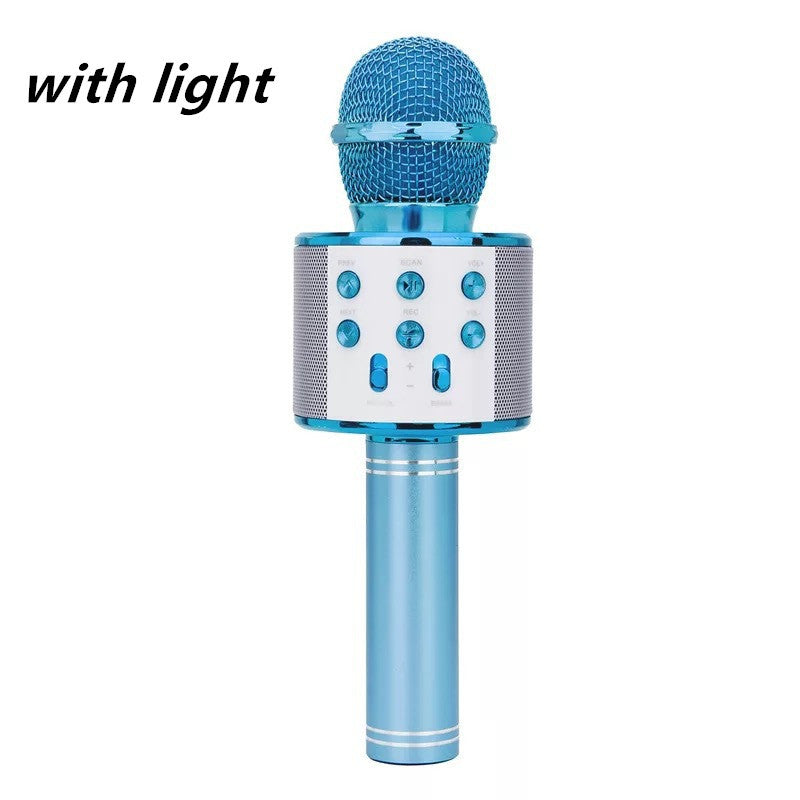 Wireless Microphone Portable Bluetooth Mini Home Ktv For Music Playing Singing Speaker Player - Nyaabs