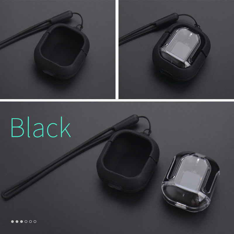 New Mini Transparent Wireless Bluetooth Headset Digital Display ENC Noise Reduction True Wireless Sports Music - Nyaabs