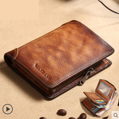 Cross Border New Leather Men's Wallet - Nyaabs