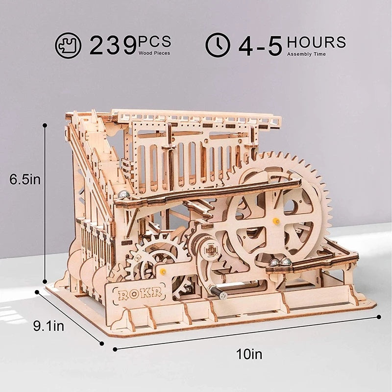 3D DIY Wooden Puzzle Roller Coaster Children's Toys - Nyaabs