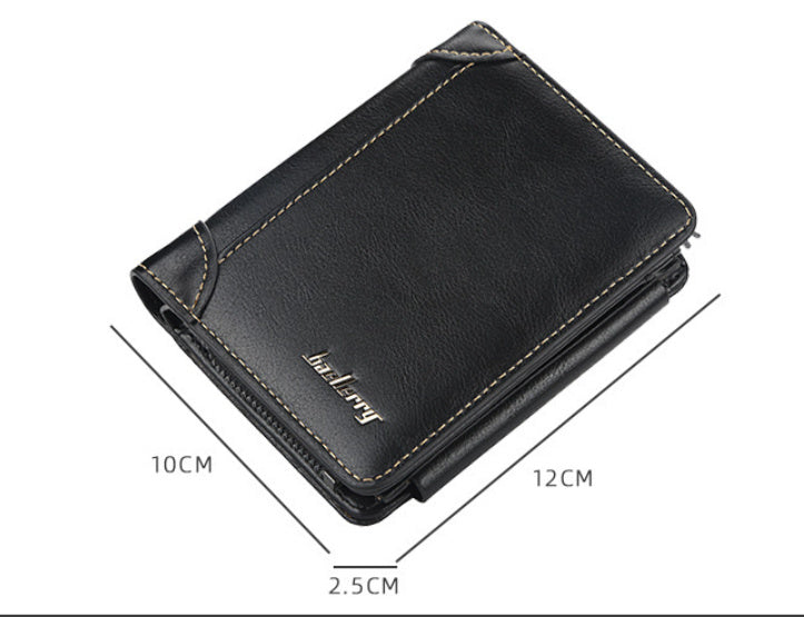 Men's Wallet Short Business Multi Card Slots Wallet - Nyaabs