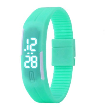 Waterproof LED Bracelet Watch Fashion Sports Watch White Light Touch Screen Electronic Student Watch - Nyaabs