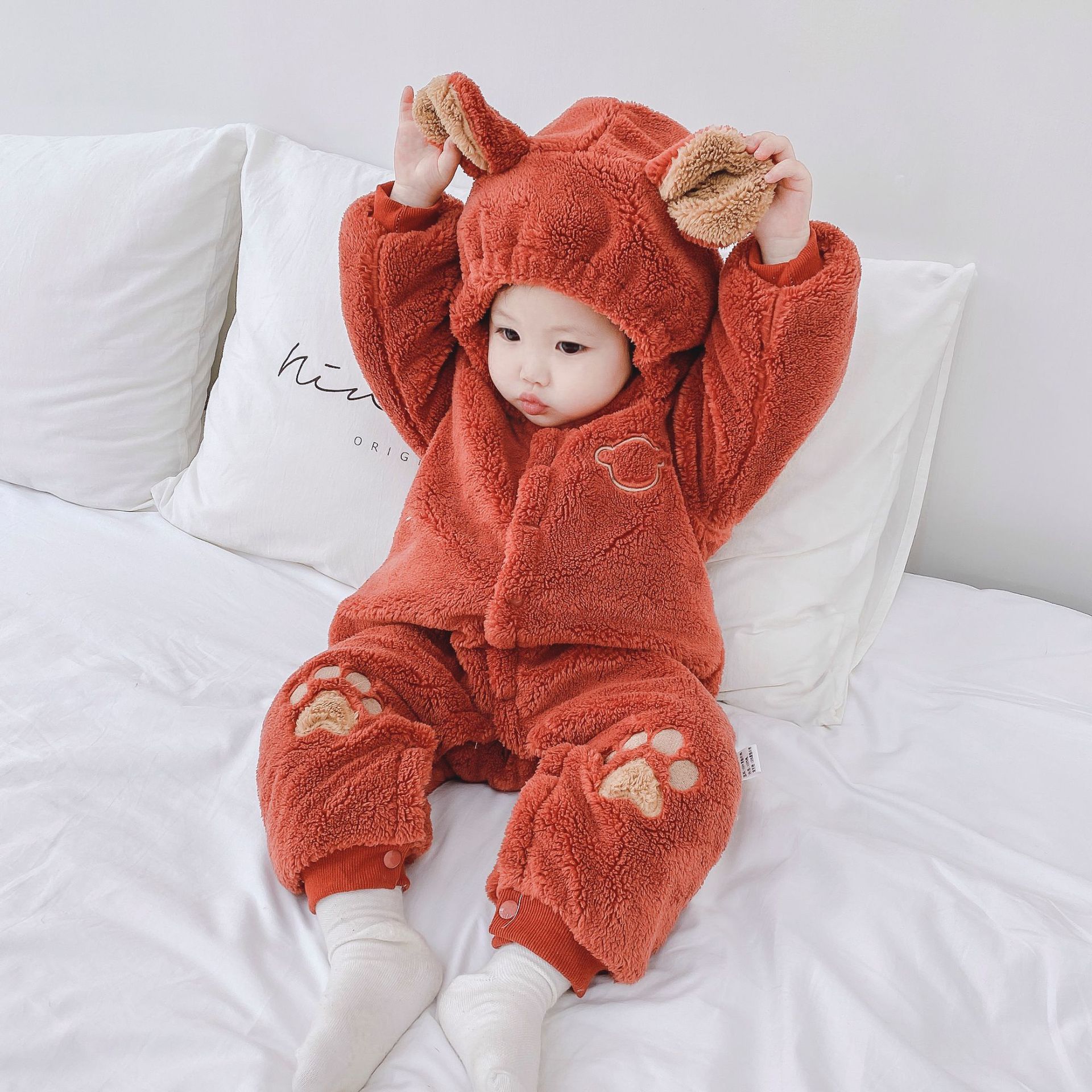 Newborn Baby Onesies Baby Clothes Romper Baby Quilted - Nyaabs