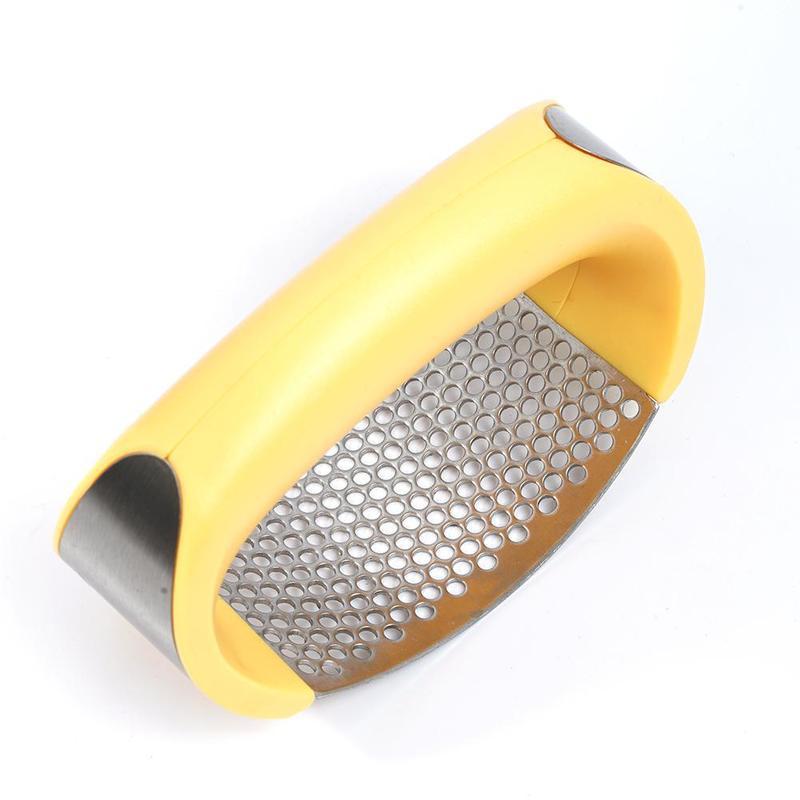 Stainless Steel Garlic Masher Garlic Press Household Manual Curve Fruit Vegetable Tools Kitchen Gadgets nyaabs.com