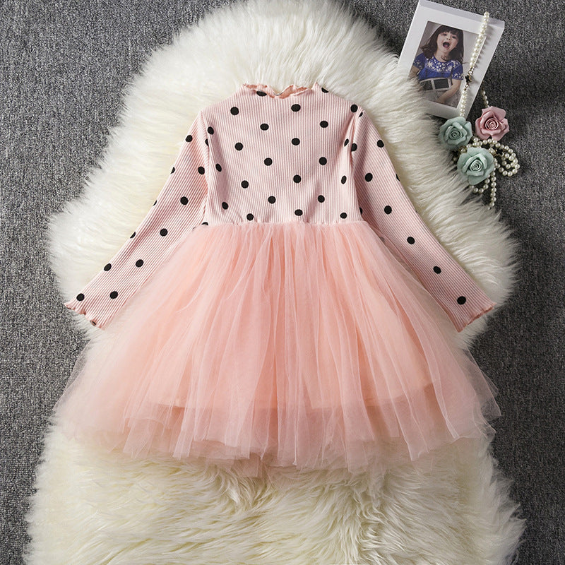 Baby Girls Spring Winter Long Sleeve Tutu Lace Dresses Infantil Newborn 1st Birthday Party Clothes Christening Gown Casual Wear - Nyaabs