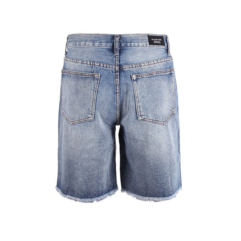 Loose Dad Denim Shorts Men - Nyaabs