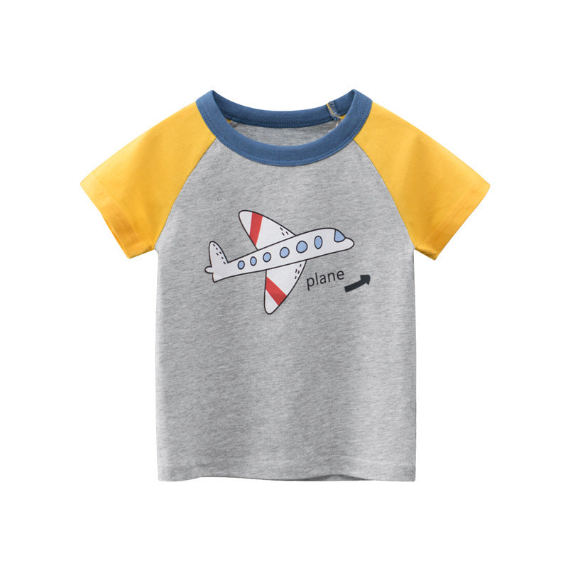 New Children's Clothing Children's Short-Sleeved T-Shirt Boys Half-Sleeved Clothes - Nyaabs