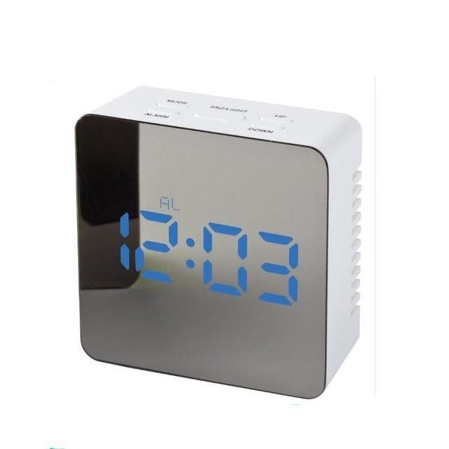 Digital LED multi-function mirror clock - Nyaabs