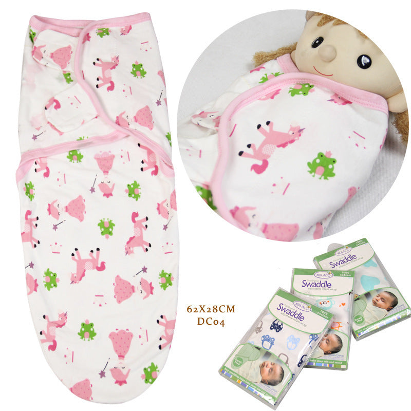 Cotton baby baby wrapped towel, cartoon baby sleeping bag, anti startled baby and baby products - Nyaabs