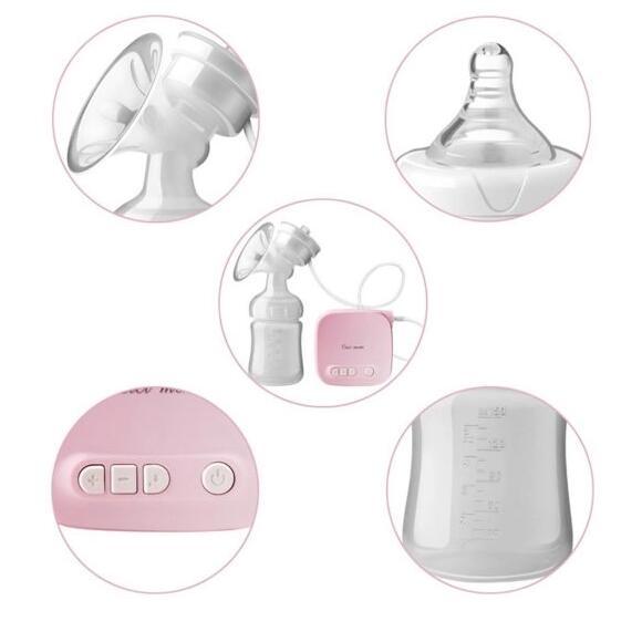 Automatic Milk Pumps Kit Electric Breast  Natural Suction Enlarger Feeding Bottle USB Breast Milksucker BM - Nyaabs