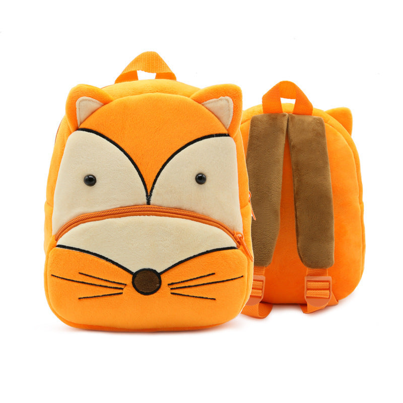 Cute Plush Backpacks Kindergarten Cartoon School Bags Children Animal Toys Bag - Nyaabs