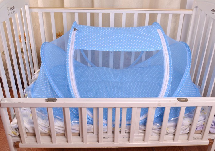 Foldable  Baby Bed Net With Pillow Net 2pieces Set - Nyaabs