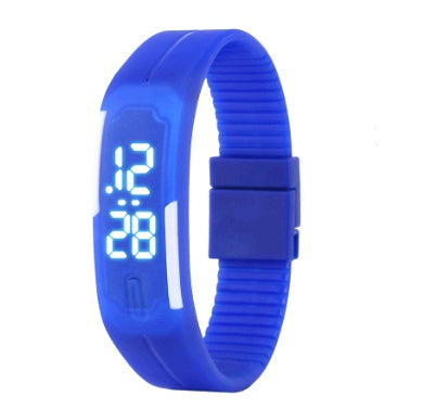 Waterproof LED Bracelet Watch Fashion Sports Watch White Light Touch Screen Electronic Student Watch - Nyaabs