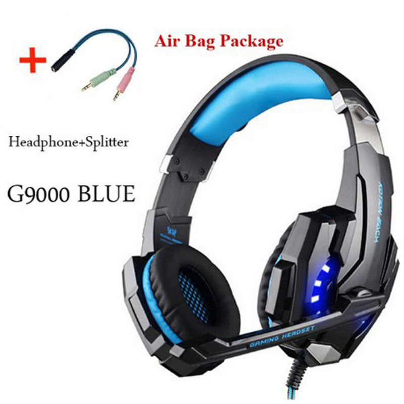 Wired Gaming Headset Headphones Surround Sound Deep Bass Stereo Casque Earphones With Microphone - Nyaabs