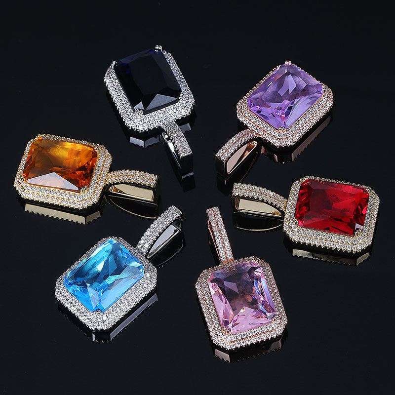 Colored gemstone pendants for men and women - Nyaabs