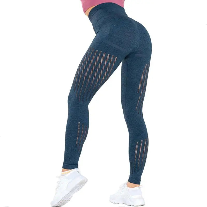 Mesh Quick-Drying Breathable Buttocks Fitness Pants - Nyaabs